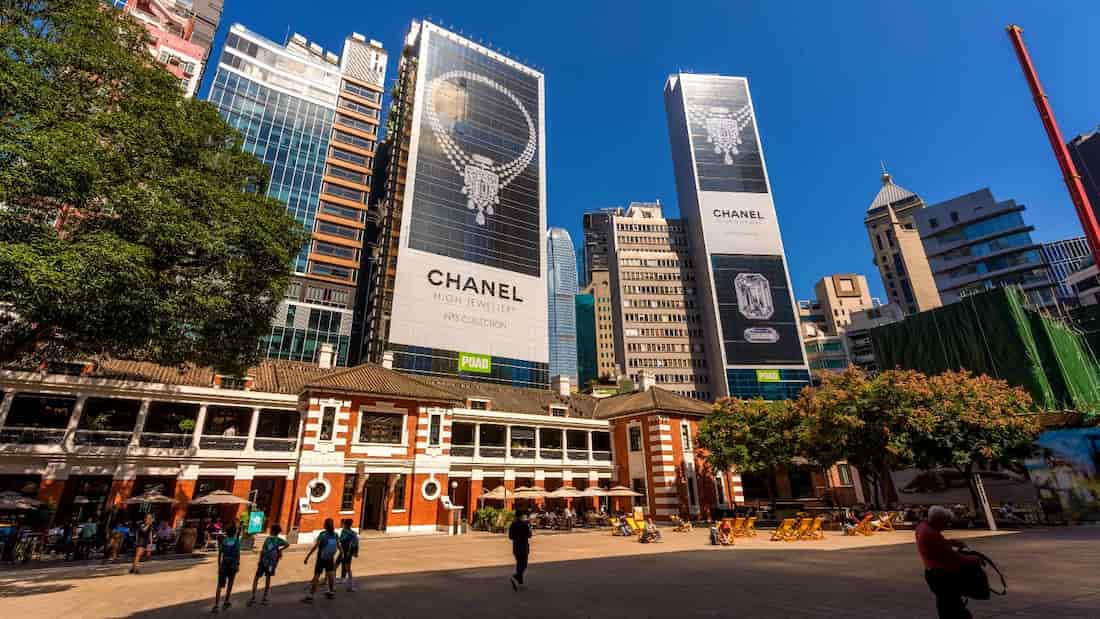 Two Chanel billboards in Central